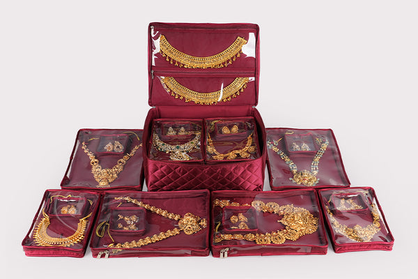 Jewellery Organiser (8P 2XL) - Crimson