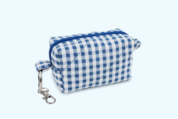 Miniature (Pouch) - Blue Checks