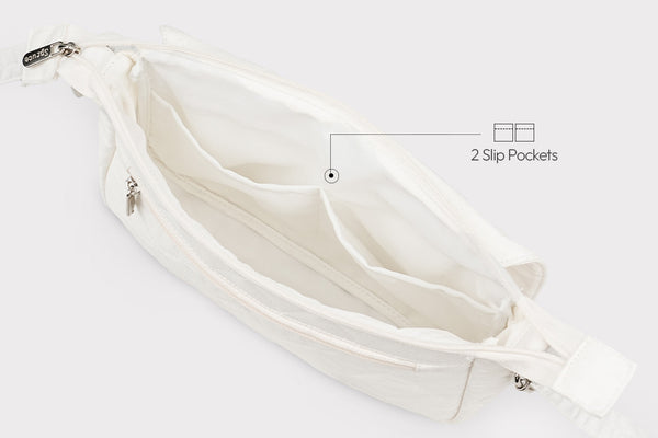 Multi Pocket Sling Bag - Pearl