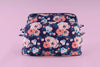 Multipurpose Pouch (3 Zip) – Blue Garden