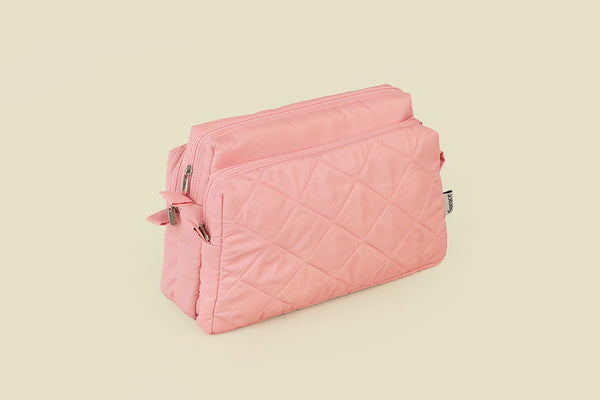 Multipurpose Pouch (3 Zip) – Blush Pink