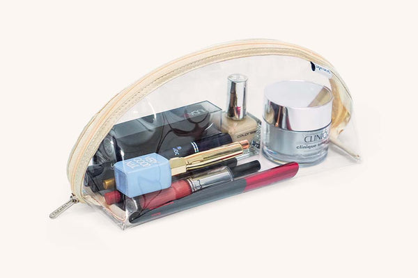 Transparent Wide Access Travel Organiser - Oatmeal