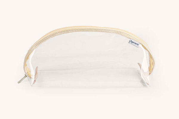 Transparent Wide Access Travel Organiser - Oatmeal