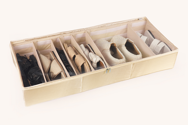 Under Bed Footwear Organiser - Oatmeal