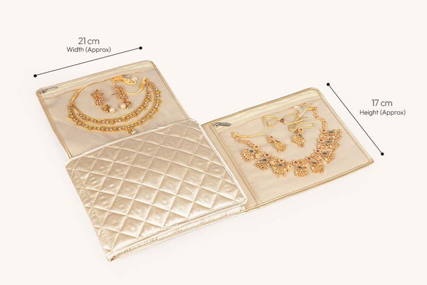Jewellery Organiser (4 Flap) - Oatmeal