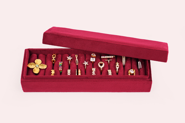 Ring box (small) - Maroon
