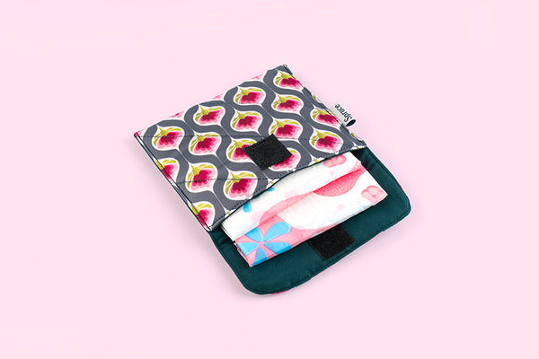 Sanitary Napkin Pouch - Purple Bloom