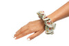 Scrunchies-003 Green and red flower