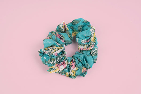 Scrunchies - Blue Blocks