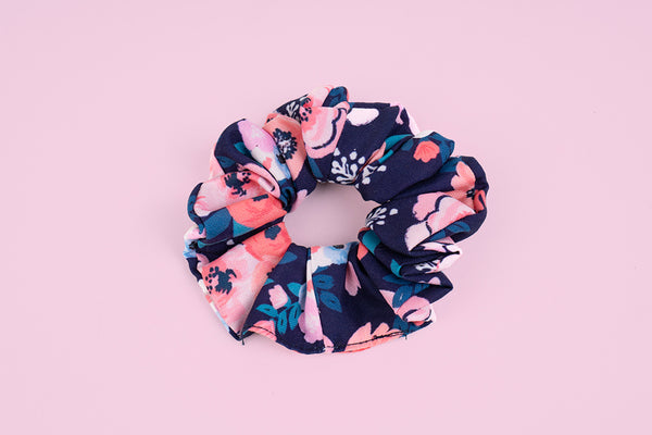 Scrunchies - Blue Garden