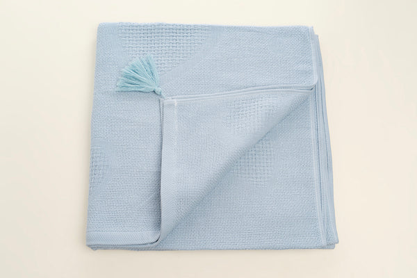 Self Design Bath Towel - Blue