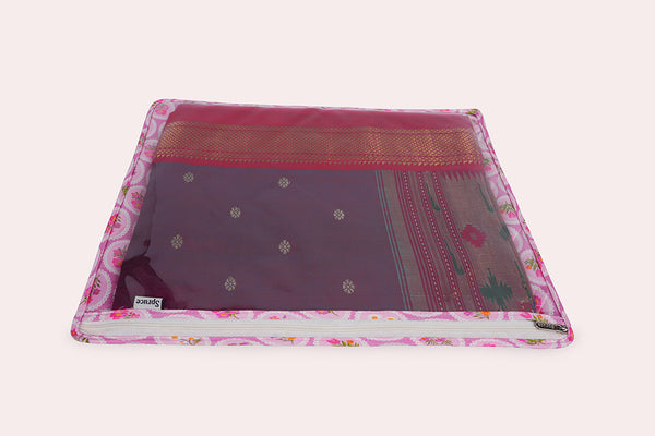 Single Saree/ Dress Cover – Pink Rush