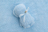 Square Teddy Napkin - Blue