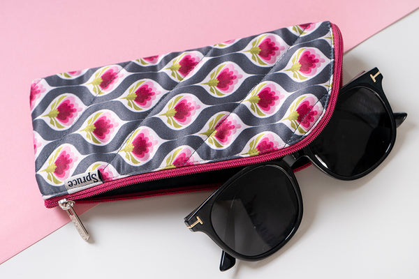 Sunglass Case - Purple Bloom