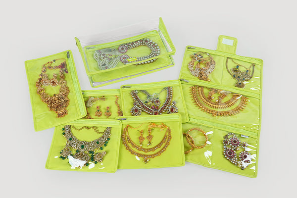 Transparent Jewellery Organiser - Avocado