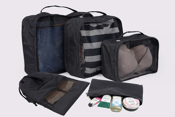 Travel Packing Cubes (Set of 5) - Charcoal