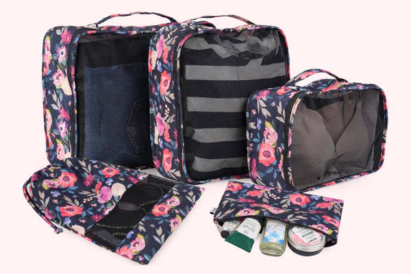 Travel Packing Cubes (Set of 5) - Floral Dream