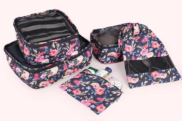 Travel Packing Cubes (Set of 5) - Floral Dream