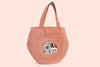 Tying Tote Embroidered - Toasted Peach