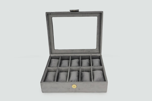 Watch Box – Grey (10 Partition)