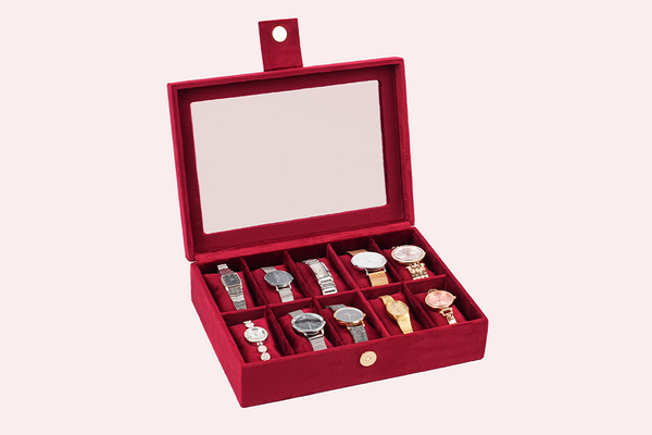 Watch Box – Maroon (10 Partition)