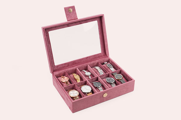 Watch Box – Old Rose (10 Partition)