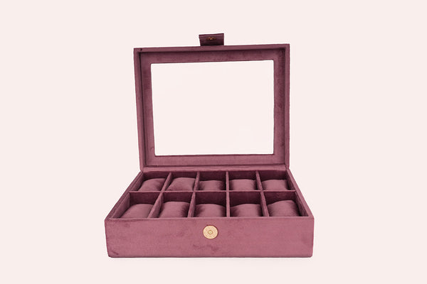 Watch Box – Old Rose (10 Partition)