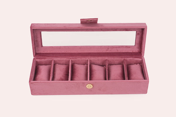 Watch Box – Old Rose (6 Partition)