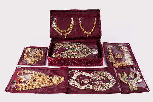 Jewellery organiser (XL) - Crimson