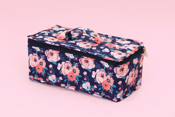 Earring Organiser - 12 Detachable pouch (Blue Garden)