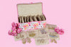 Earring Organiser - 12 Detachable pouch (Happy Flowers)