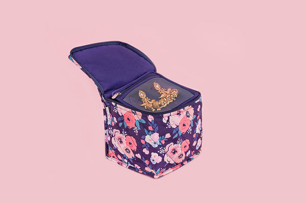 Earring Organiser - Blue Garden