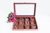 Jewellery Box (12 Partitions) - Old Rose