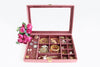 Jewellery Box (16 Partitions) - Old Rose