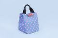 Lunch Bag/ Multipurpose Bag (Blue & Peach Dots)