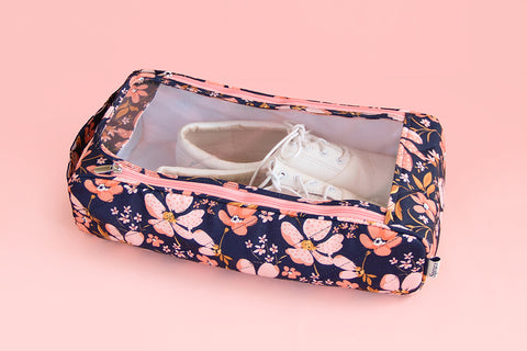 Shoe Bag (TR) - Peach Petals