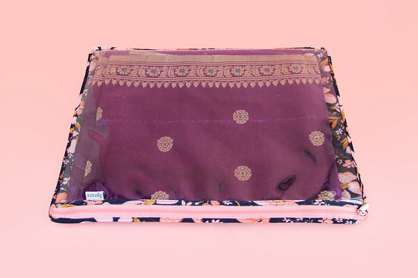 Single Saree/ Dress Cover – Peach Petals